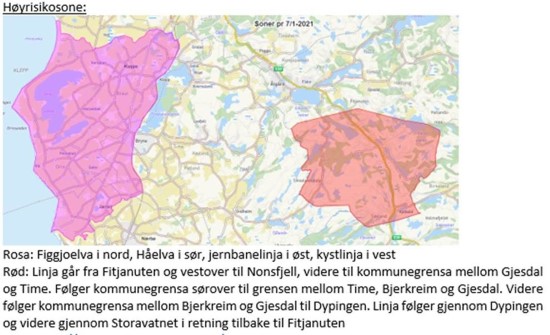 kart over høyrisikoområde for ringorm