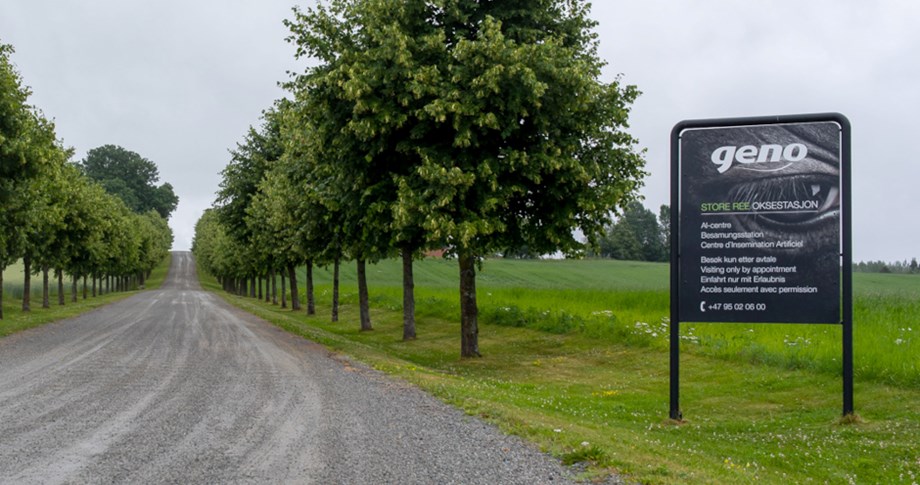 Bilde av skiltet nederst i aleen opp til Store Ree